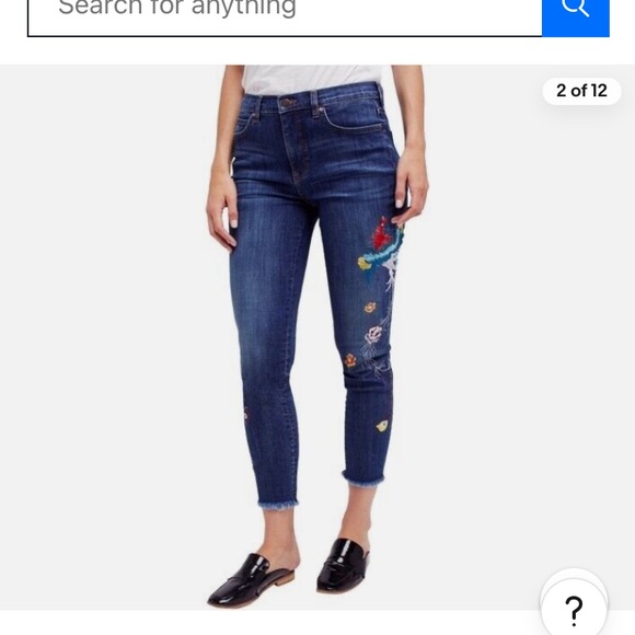 Free People Embroidered Jeans - Picture 3 of 4